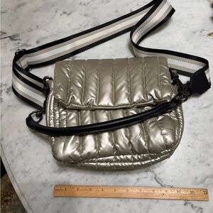 THINK ROYLN gold Quilted Crossbody Bag